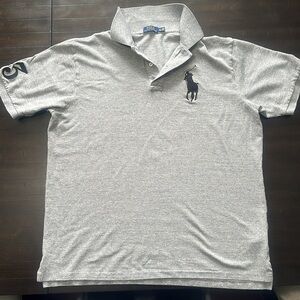 Men’s POLO Ralph Lauren Big Pony Gray Size XLT -Gently used condition